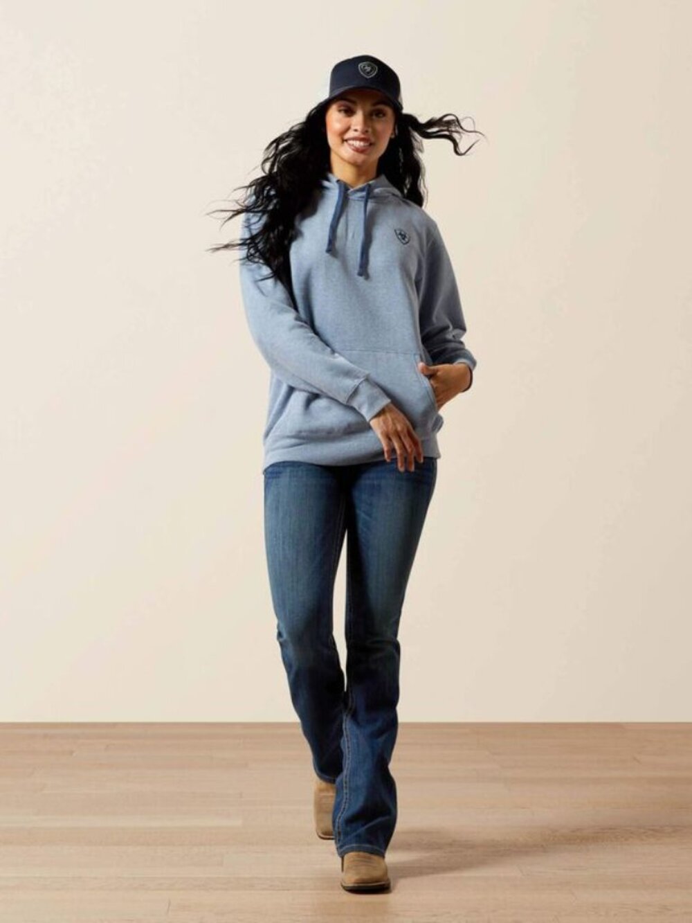 Ariat Ladies 2.0 Vintage Indigo Heather Hoodie | NWT